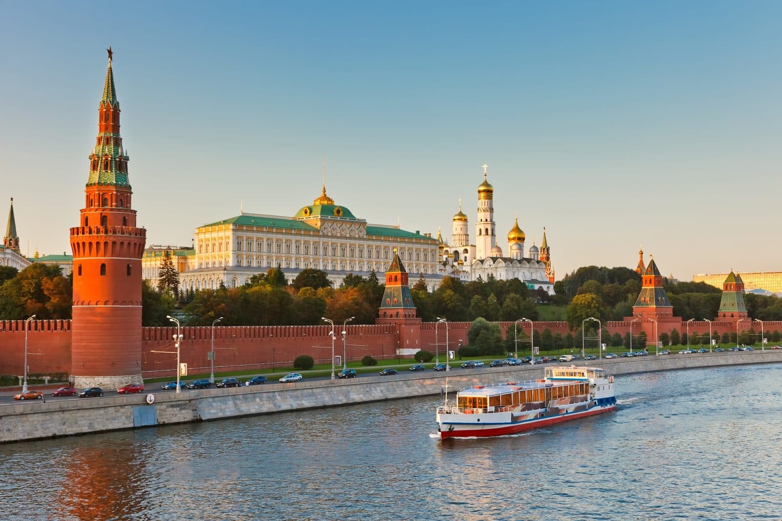 Moscow Kremlin panorama from the river
